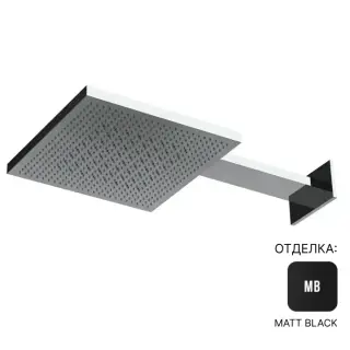 Верхний душ Almar Emotion E044277.MB цвет-Matt Black