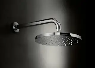 Верхний душ Fantini ICONA DECO 86.P5.8113+86.P5.8027 Matt Gun Metal PVD