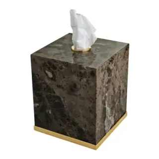 Контейнер для салфеток 3SC Palace PA71AEMGD мрамор EMPERADOR DARK/POLISHED GOLD 24K