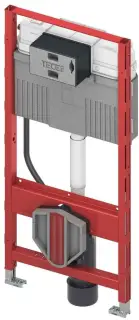 Монтажный стеллаж для унитаза с установкой кнопки смыва 