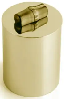 Стакан настольный с крышкой d.8*14h золото матовое