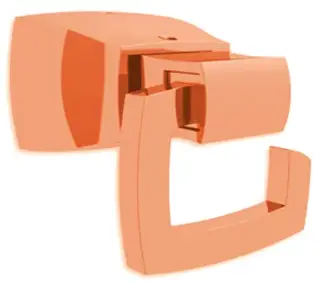 Крючок Bertocci GRACE 142.7715.5500 розовое золото