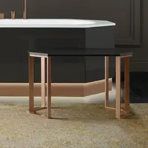 Столик для ванной комнаты Milldue Dandy 7773 MANDORLA LUCIDO-113/ORO SATINATO-330