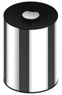 Корзина Keuco Plan 04989010037 хром/черно-серый