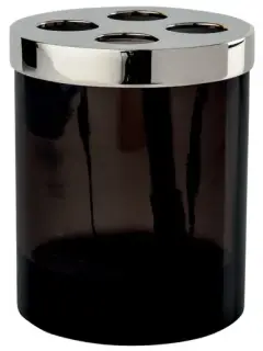 Стакан Cristal&Bronze OBSIDIENNE LISSE FS11P-A2-620 обсидиан/никель