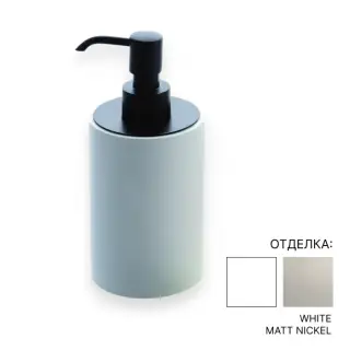 Дозатор Bertocci TRECENTO 125.4848.6050 solid surface белый/никель матовый