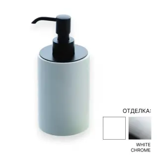 Дозатор Bertocci TRECENTO 125.4848.0000 solid surface белый/хром