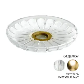 Поднос 3SC MONTBLANC MB66ACRGO хрусталь/MATT GOLD 24KT