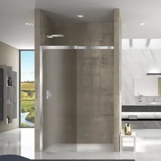 Ограждение в нишу Duka LIBERO5000 FR-WN L SB4 1200 (upper rail 1780 mm) 2000 CSH A10С профиль-хром/прозрачное стекло ProCare