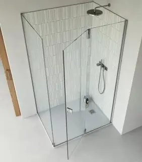 Ограждение в угол Vismara Vetro SUPER SINTESI XA123911702100DT+J 15cm+XF123913902100ST+R 120cm Metal gun/стекло Extra-light TPA