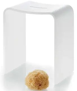 Сиденье для ванной Decor Walther STONE STOOL 0974750 Mineral-cast white matt