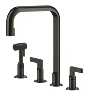 Смеситель для кухни Gessi INCISO 58703#707 цвет-Black Metal Brushed PVD