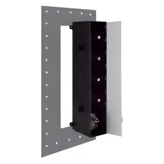 Внутренняя часть термостатического смесителя для душа с 4-мя запорными вентелями, хром