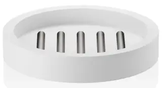 Мыльница Decor Walther STONE STS 0972155 белый/сталь матовая