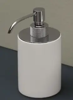 Дозатор Antonio Lupi Play PLAY6 полированная нержавеющая сталь/белый