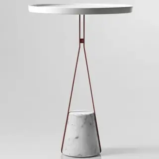 Столик для ванной комнаты Antonio Lupi Halo HALO2B база NERO MARQUINIA/NERO GOFFRATO-545/топ FLUMOOD белый