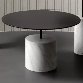 Столик для ванной комнаты Antonio Lupi BIVIO BIVIO6 основание MARMO CARRARA, структура - сталь KAJAL GOFFRATTO-5101