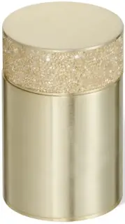 Баночка с крышкой d.6.5*h9.8 матовое золото/кристаллы Swarovski