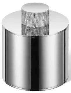 Контейнер с крышкой настольный 9.5*8 Хром