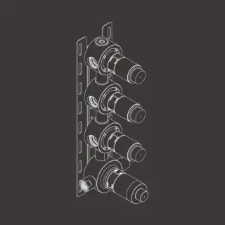 Встраиваемая часть смесителя