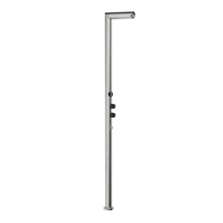 Душевая стойка Gessi OUTDOOR SPOTWATER INTRECCIO 63229#239+57711#239+63220#239+63212#239 Steel Brushed