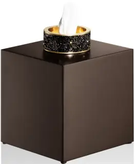 Контейнер для салфеток Decor Walther ROCKS KB 0934441 темная бронза/матовое золото/кристаллы Swarovski