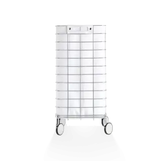 Корзина для белья Decor Walther WR 1 0613750 хром/белый