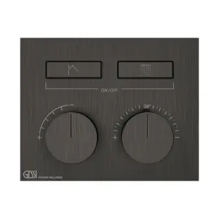 Термостат Gessi HI-FI 63004#707 цвет-Black Metal Brushed PVD