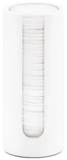 Контейнер для ватных дисков, настольный d7*h17, белый