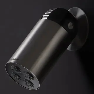 Верхний душ Antonio Lupi Azimut AZIMUT.GR Satin stainless steel/Nero opaco/Grafite