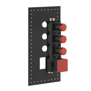 Внутренняя часть термостатического смесителя для душа