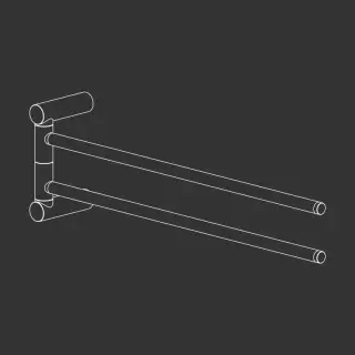 Держатель для полотенец CEA Stem STE24S СТАЛЬ SATIN