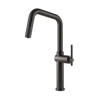 Смеситель для кухни Gessi HABITO 60652#707 цвет-Black Metal Brushed PVD
