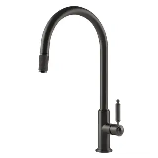 Смеситель для кухни Gessi VENTI20 60622#707 цвет-Black Metal Brushed PVD
