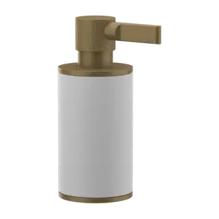 Дозатор Gessi INCISO 58537#713 белый/античная латунь