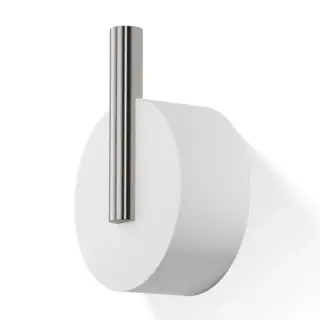 Крючок Decor Walther Stone WHK 0972655 сталь матовая/белый