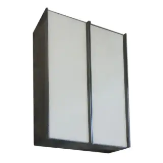 Шкаф в ванную комнату Antonio Lupi BESPOKE KE4072 Skin cenere / Avato glass матовый