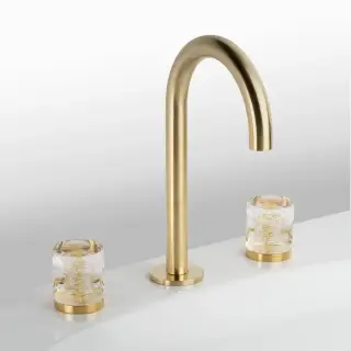 Смеситель для раковины Cristal&Bronze CÉLESTE OR C23-D3-1301 Matt Soft Gold/Gold