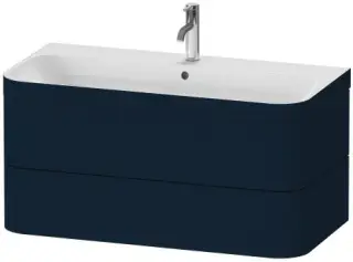 Комплект мебели с раковиной Duravit HAPPY D.2 HP4638O9898+UV997507777 Night Blue Satin Matt Lacquer
