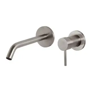 Смеситель для раковины Carlo Frattini Spillo F3081NLX8INOX+F3600 нержавеющая сталь