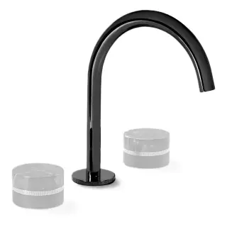 Смеситель для раковины Stella MACARONS MC00021PV18 черный блестящий PVD