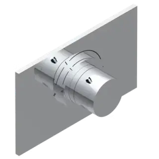 Смеситель для душа THG Icon-X Titanium With Lever U7M.A02.5100B хром