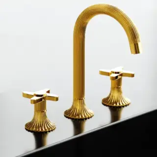 Смеситель для раковины Jorger CRONOS 637.30.300.025 античное золото