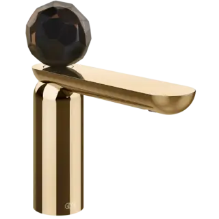 Смеситель для раковины Gessi Perle 74202#735 цвет-Warm Bronze PVD/муранское стекло Sfaccettato