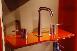 Смеситель для раковины Gessi CESELLO 54412#708 браш.медь PVD