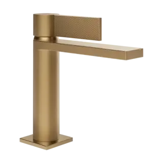 Смеситель для раковины Gessi INVERSO DIAMANTATO 73602#726 цвет-Warm Bronze Brushed PVD