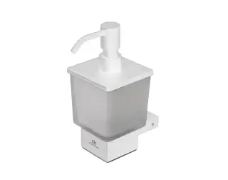 NOKEN URBAN C Дозатор настенный, стекло/белый