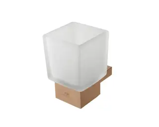 NOKEN URBAN C Стакан настенный, стекло/медь