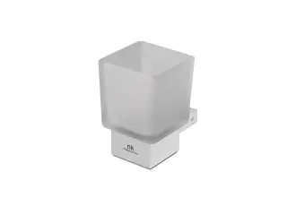 NOKEN URBAN C Стакан настенный, стекло/белый