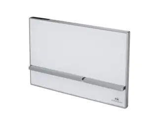 NOKEN CRYSTAL Двойная кнопка спуска, металл/стекло белый